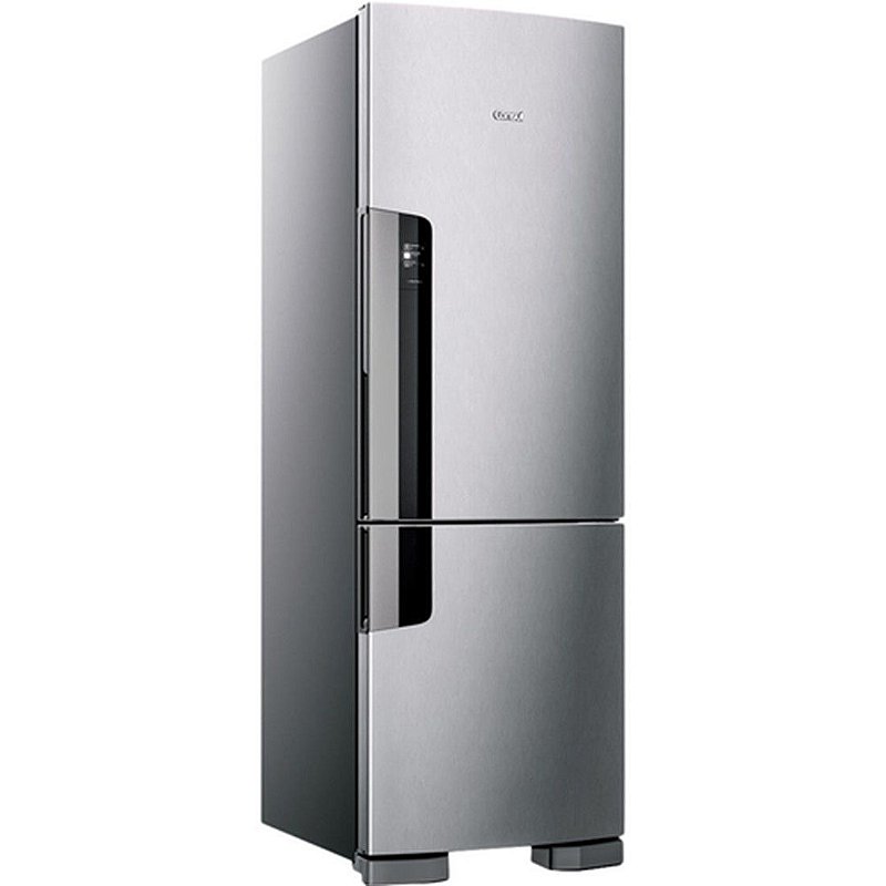 Geladeria/Refrigerador Consul Frost Free 397 litros com Freezer Embaixo CRE44 Inox 110V Tvlar