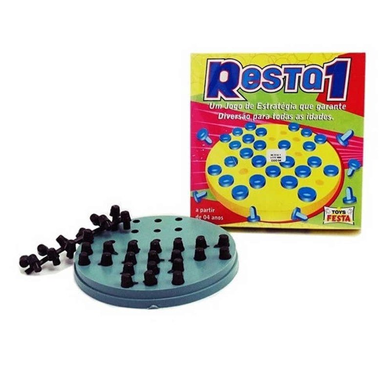 Jogo Resta 1 - Cruz - Brinquedo de madeira - Ioiô de Pano Brinquedos  Educativos