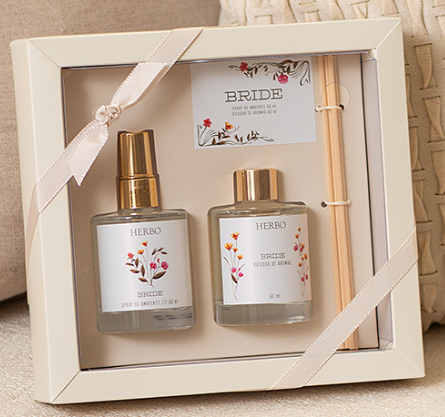 Kit 12 - Mini spray + Mini difusor - Linha Tea Party - Bride