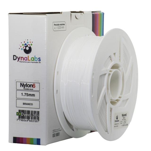 Nylon 6 1.75mm 1KG Branco - 3D Curitiba