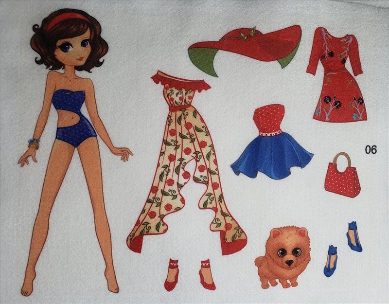Casos e Coisas da Bonfa: Bonequinha de papel para recortar e vestir com  modelos da estilista Tali Batistella