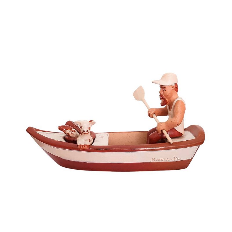 Barco com Pescador mod.2