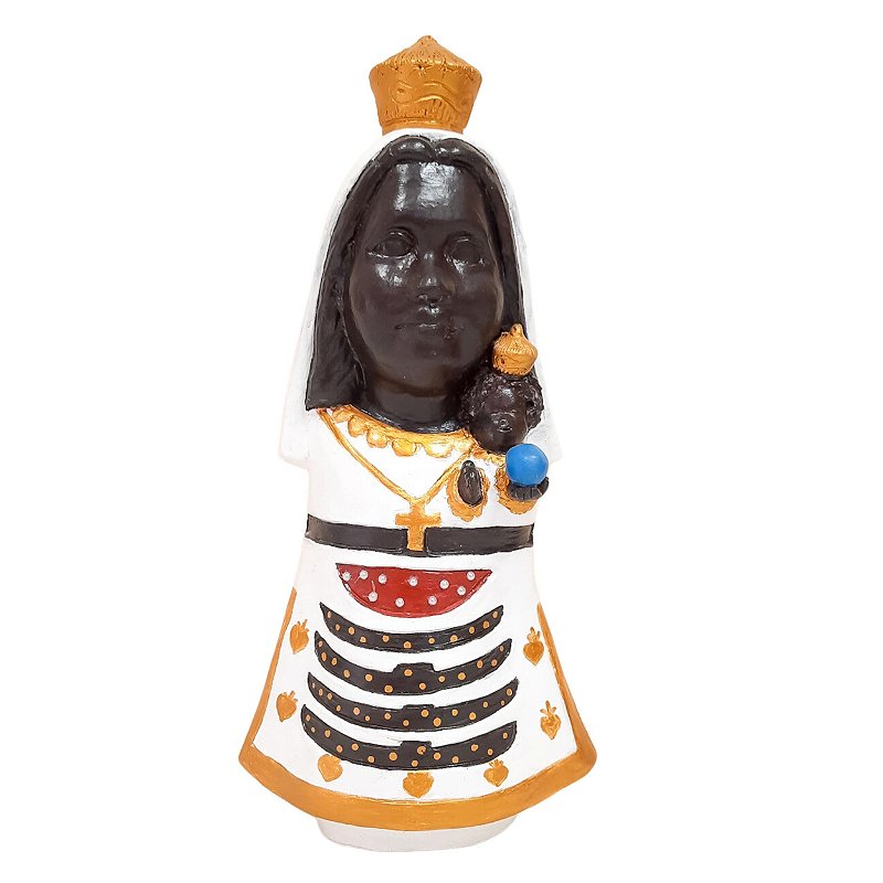 Escultura de Nossa Senhora de Loreto grande em cerâmica