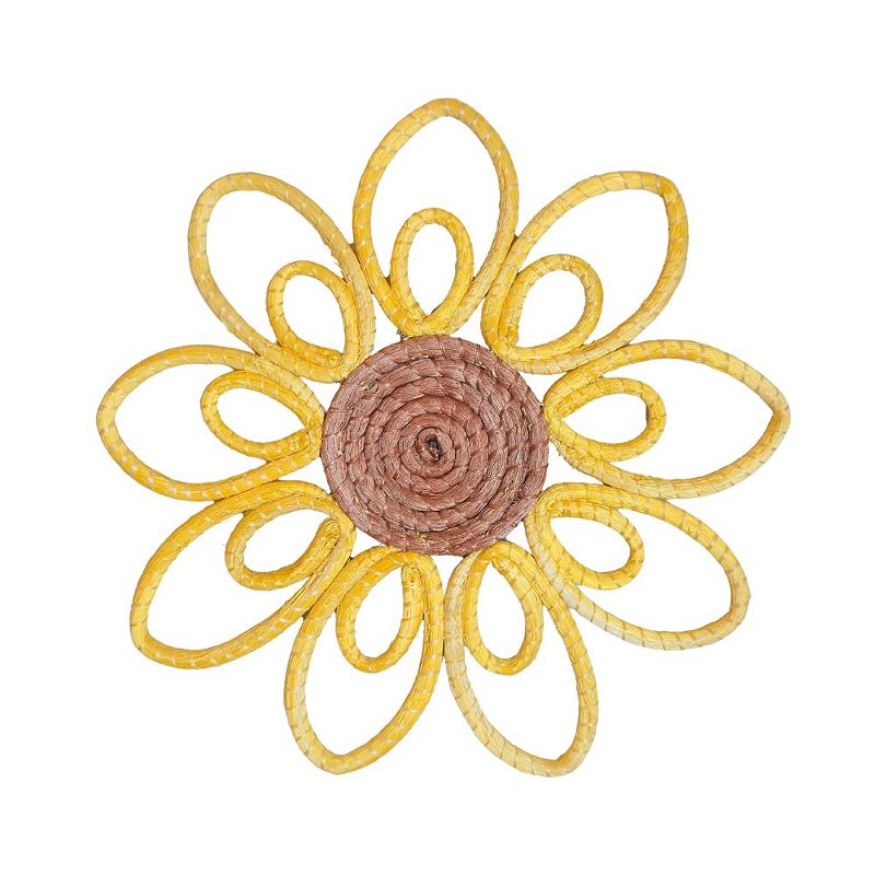 Descanso de Panela Girassol do Sertão em Fibra de Sisal