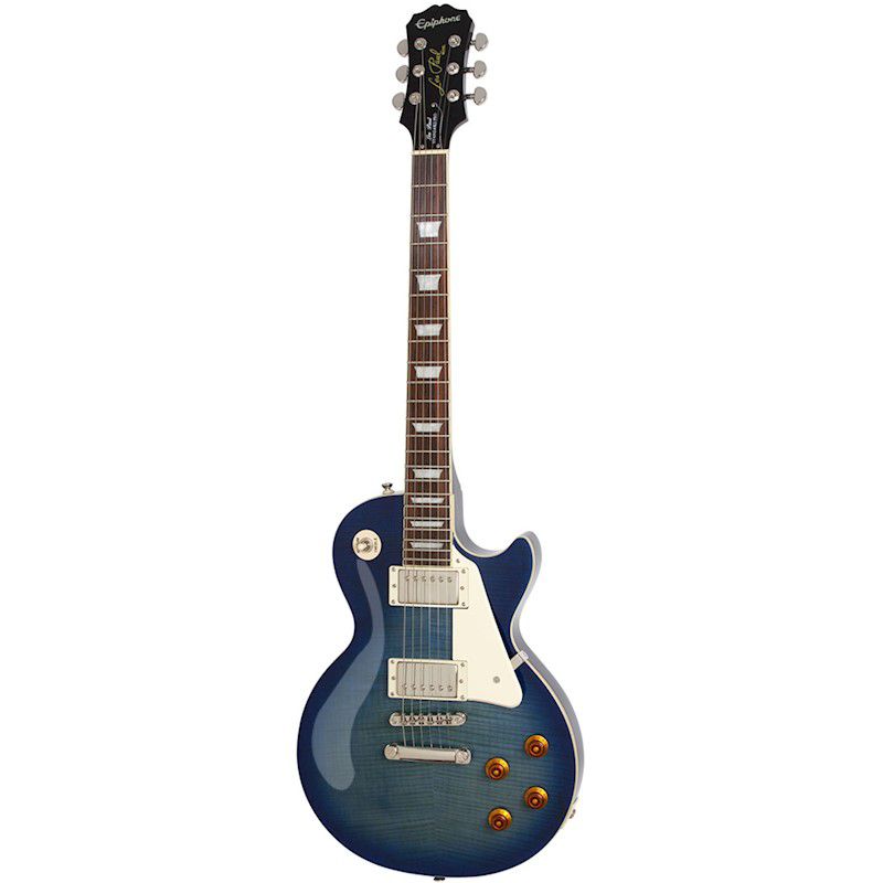 ギター Epiphone Les Paul Standard Pro BLUEBURST Guitarra Epiphone Les Paul Standard Plus Top PRO Transblue