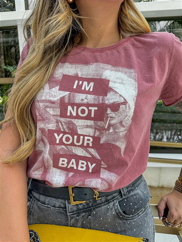 T-shirt Estampada Not Your Baby
