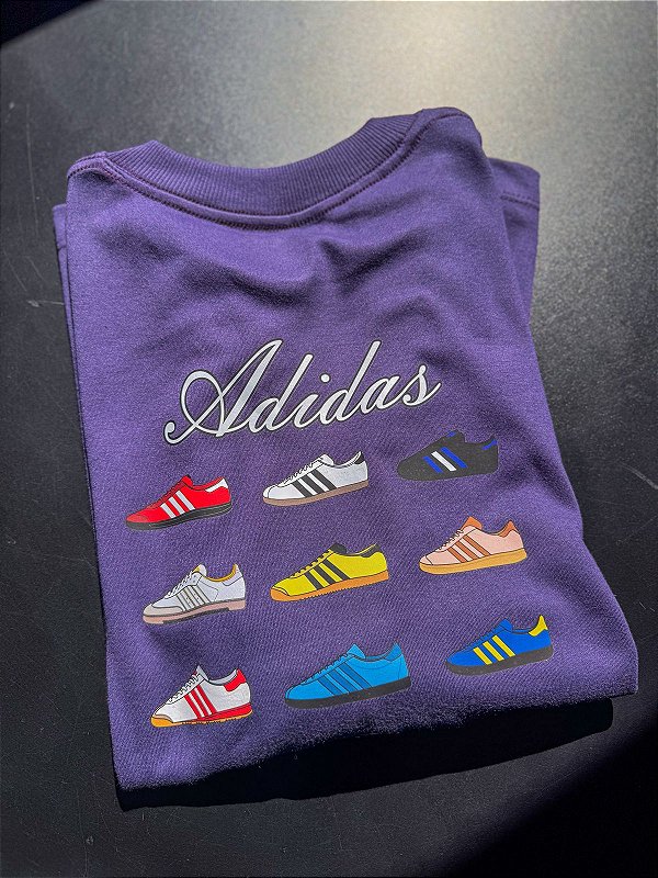 T-shirt Roxa Estampada