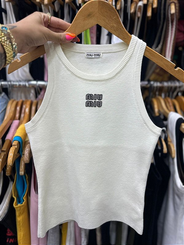 Regata Miu Off White & Brilhantes