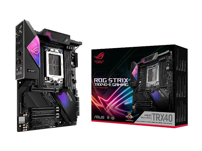 Placa Mãe Asus ROG Strix TRX40-E Gaming sTRX4 - Peças para