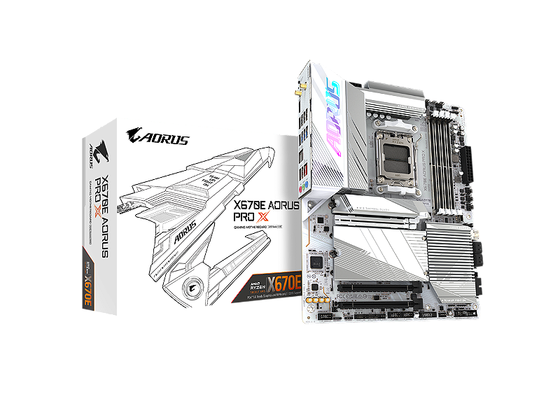 GIGABYTE X670E AORUS PRO X マザーボード AM5 Placa Mãe Gigabyte X670E Aorus Pro X AM5 - Peças para Computadores