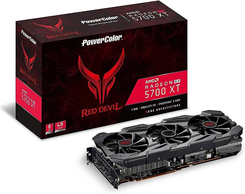 グラフィックボード・グラボ・ビデオカード Powercolor 5700xt Red Devil Placa De Vídeo AMD Power Color RX 5700 XT Red Devil 8GB