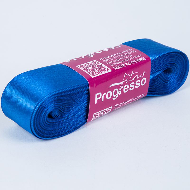 Fita De Cetim Progresso Azul Royal CF005, 22mm - Peça 10mt - Loja de ...