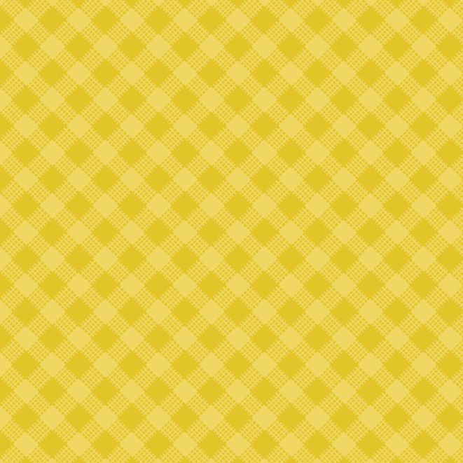 Tecido Tricoline Estampado Xadrez Pequeno Amarelo Preto