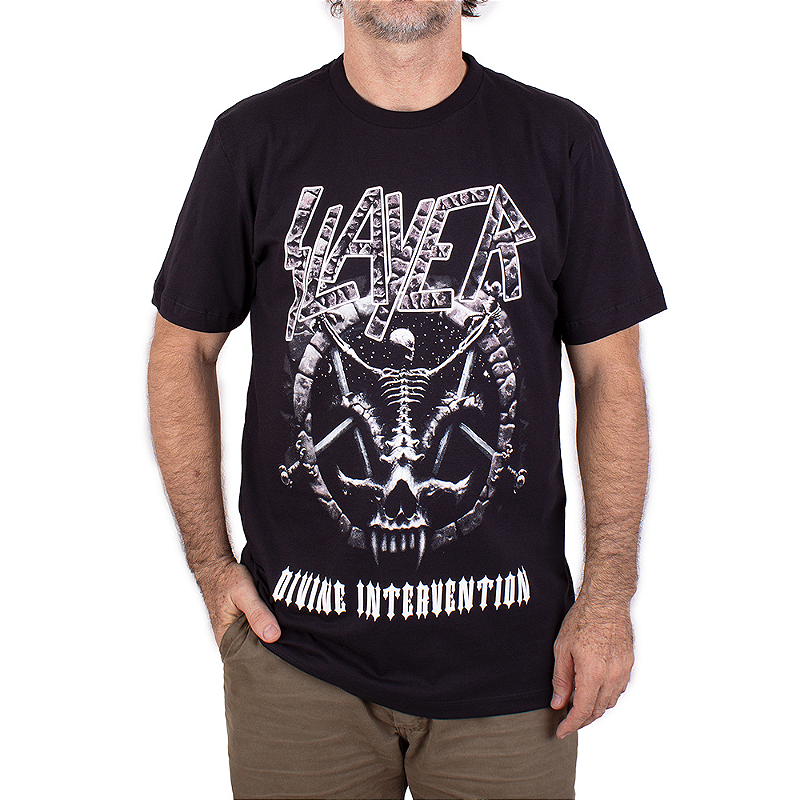 Camiseta Slayer Divine Intervention Preta - Oficial - Art Rock