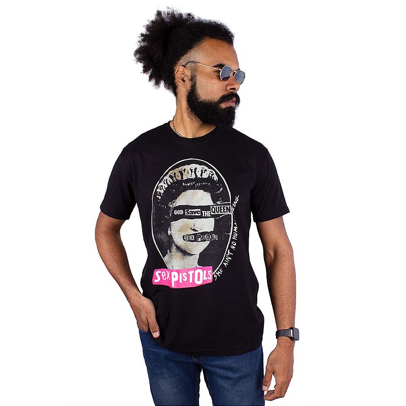 Camiseta Sex Pistols God Save The Queen - Preta Oficial - COMEÇOU