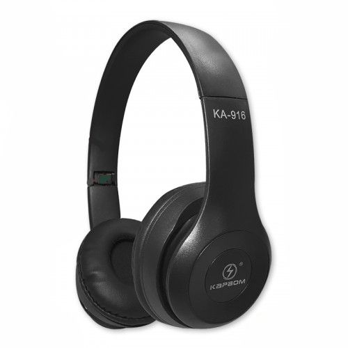 Headphone Bluetooth Kapbom KA916, Com Microfone, Preto Loja Zeus Games