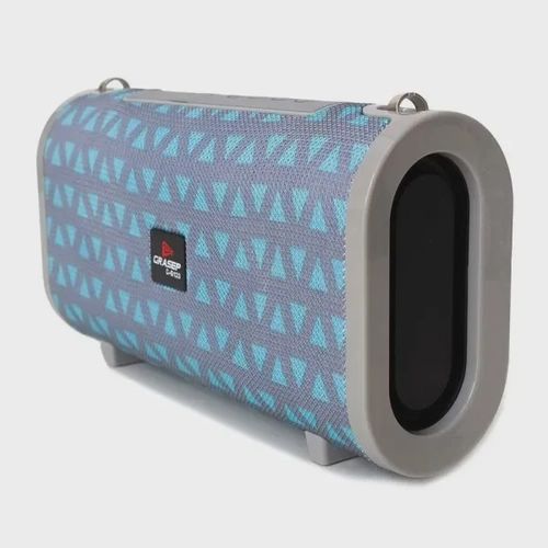 Caixa de Som Grasep DG-123, Bluetooth 5.0, 20W, Cinza/Azul - Loja