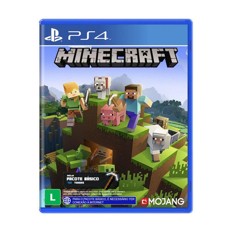 Minecraft 4 Edition - Ps4 - ZEUS GAMES - A única loja Gamer de BH!