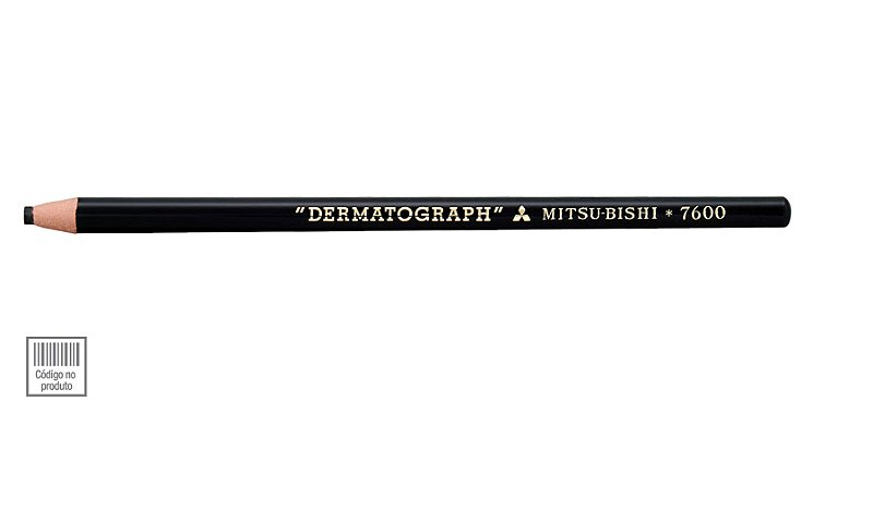 Lápis Dermatográfico Preto Mitsubishi 7600 Sertic - Dani Beleza - se tem  beleza é a mais completa ;)