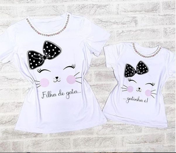 camisas personalizadas mãe e filha