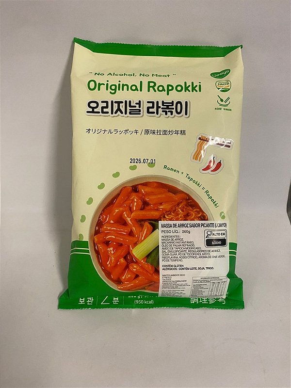 Raeppoki Rapokki Original Joayo 260gr - Made In Korea Minas