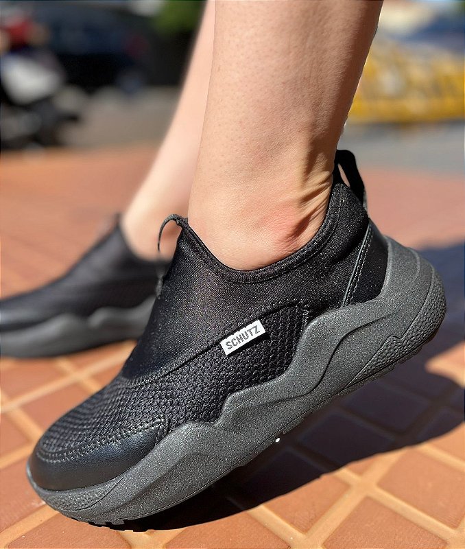 Tênis Knit Sport Preto