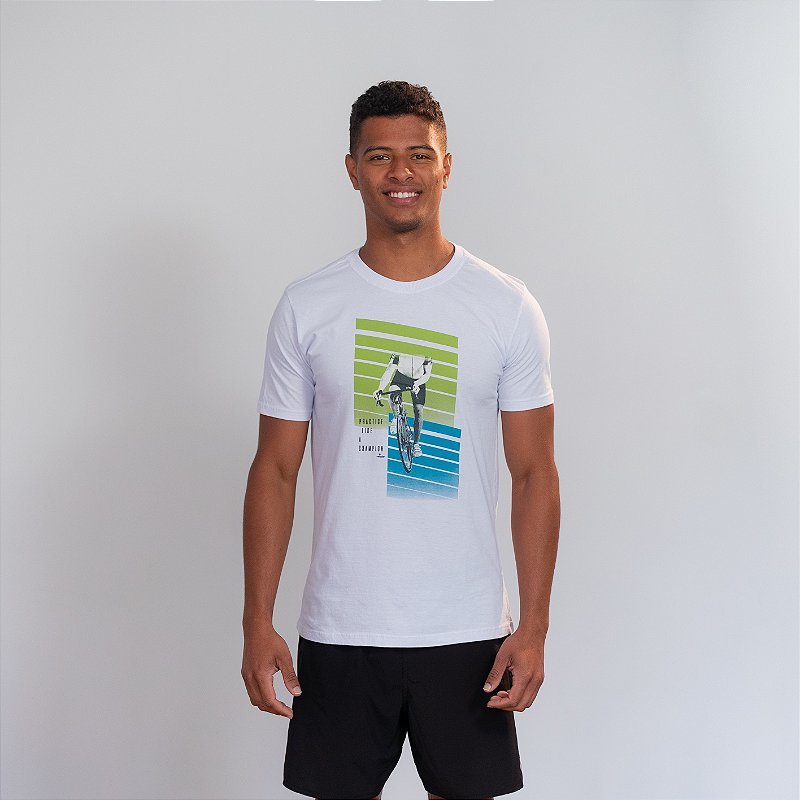 Camiseta Algodão Branco - Practice Like a Champion