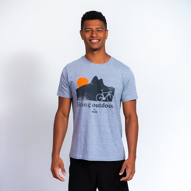 Camiseta Algodão Cinza - Leblon