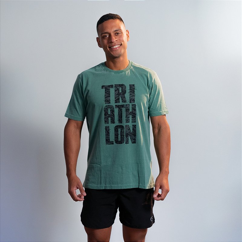 Camiseta Algodão Verde - Triathlon