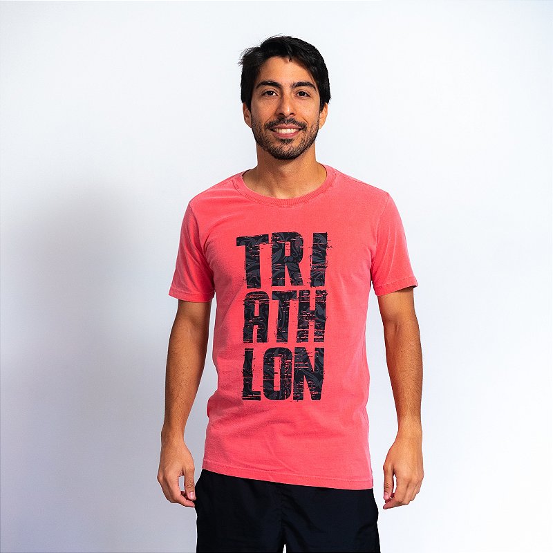 Camiseta Algodão Rosa - Triathlon