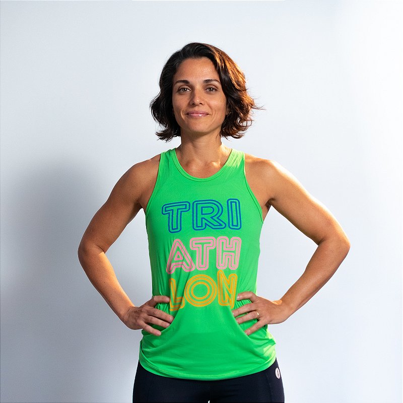 Baby Regata Dry Fit Verde Limão - Triathlon Neon