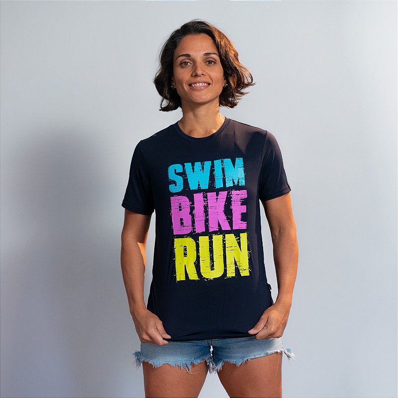Baby Look Dry Fit Preta - Swim Bike Run