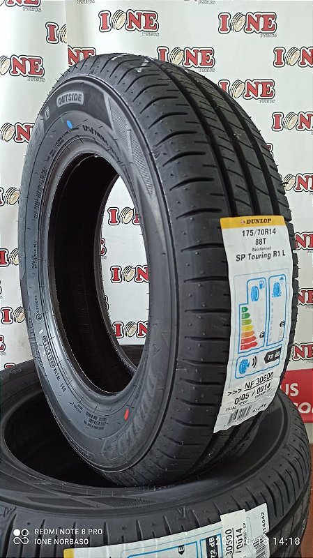 Pneu 175/70R14 DUNLOP TOURING R1L 88T - Ione Pneus