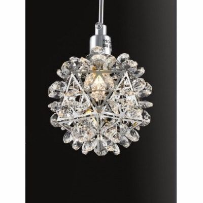 Pendente Chandelie CH2017-1 Praga 1L G9 de Cristal / Imponente