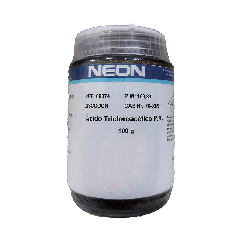 Ácido Tricloroacético PA 100 gramas Neon Laderquimica Linha completa de reagentes e produtos Ácido Tricloroacético PA 100 gramas Neon Laderquimica Linha completa de reagentes e produtos