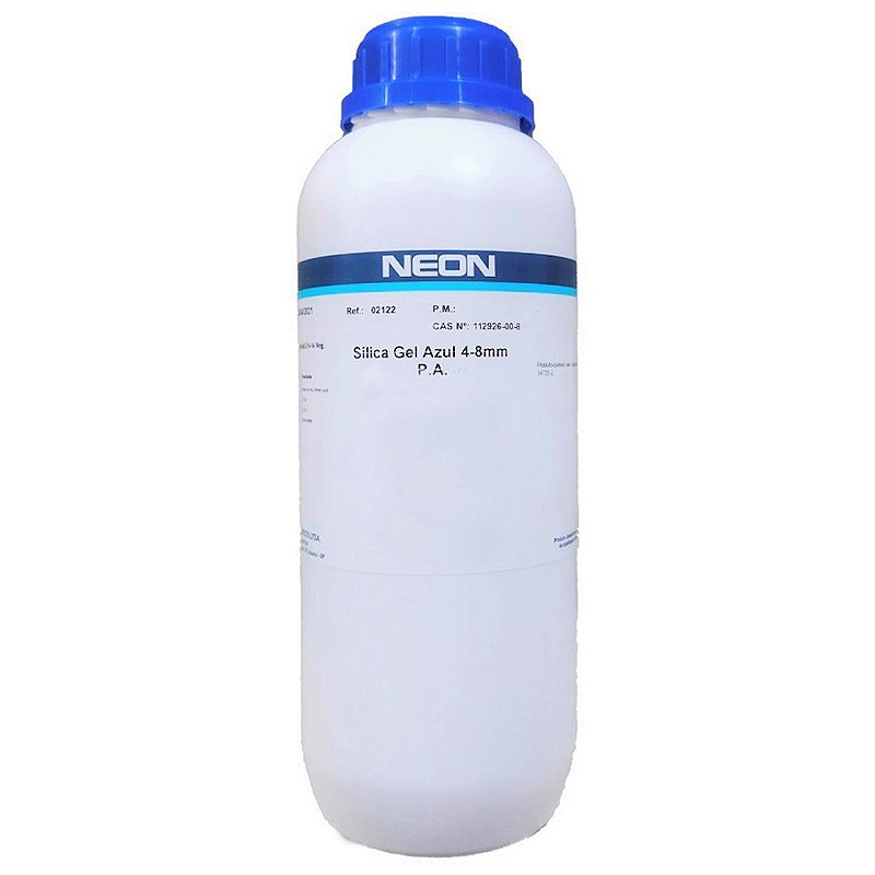 Silica Gel Azul 4-8mm 500 g Neon - Laderquimica - Linha completa