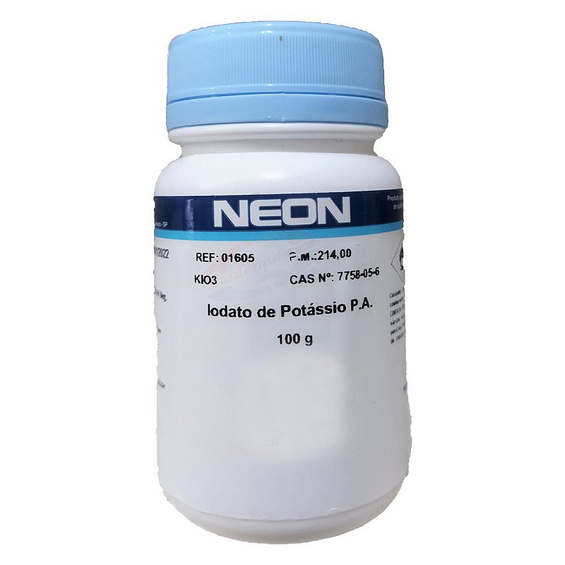 Iodato Potássio PA 100g Neon - Laderquimica - Linha completa de ...