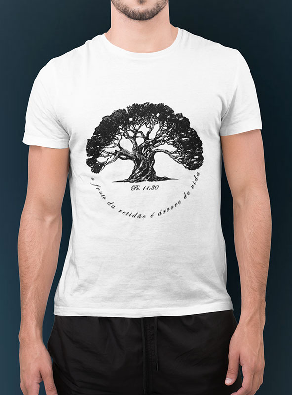Camiseta O Fruto da retidão é árvore de vida - Rygana | Presentes  Personalizados