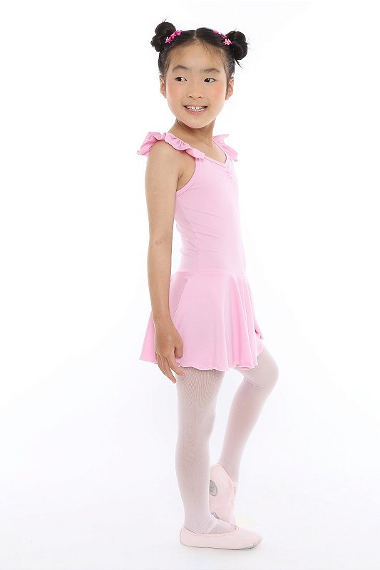 Collant Ballet Infantil Rosa