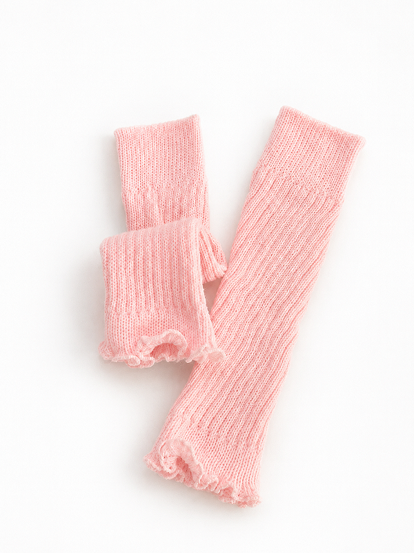 Polaina Infantil Rosa Frufru