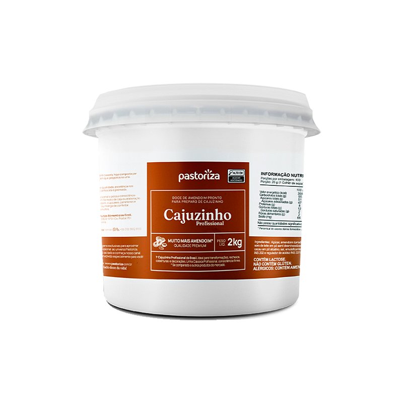 Massa Cajuzinho Pastoriza 2 KG - Ameripan Distribuidora - Os melhores ...
