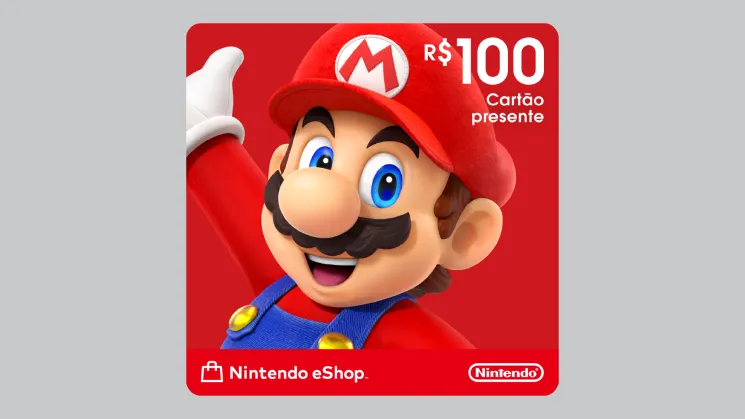 Cartão Presente Nintendo eShop R$ 100,00 - Código Digital Brasil