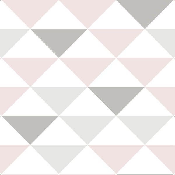 Papel Adesivo Geométrico Triangulo degrade rosa - Papel de Parede Importado  em Oferta