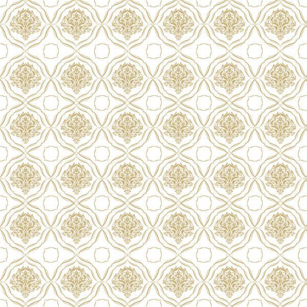 Papel de parede dourado de fundo padrão xadrez branco e dourado