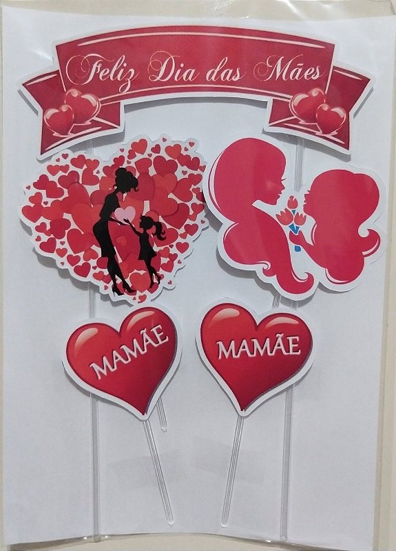 Dia Das Maes Topo De Bolo Papel Fotografico Papel Arroz Especial