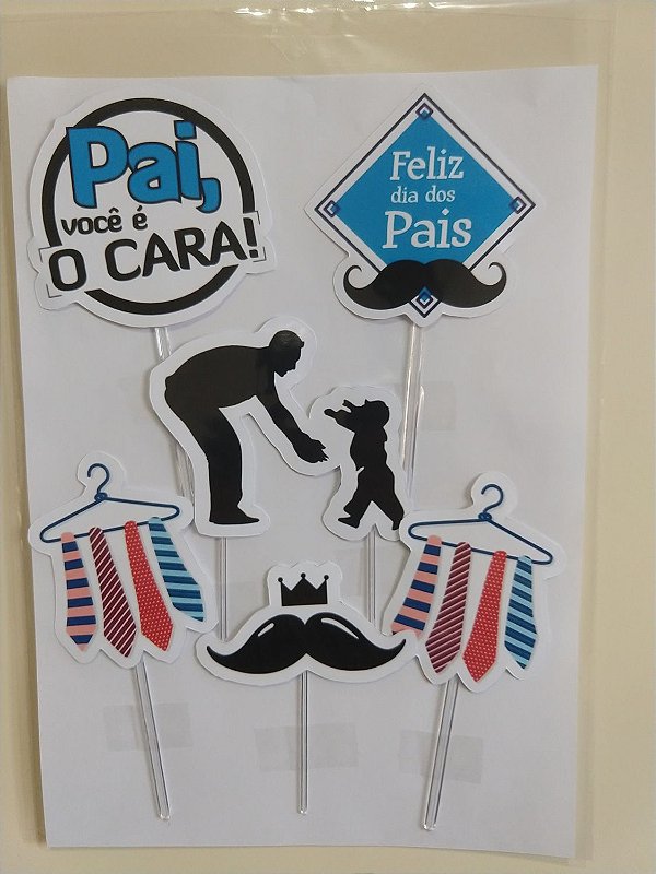 DIA DOS PAIS 001 TOPO DE BOLO (PAPEL FOTOGRÁFICO) - PAPEL ARROZ ESPECIAL