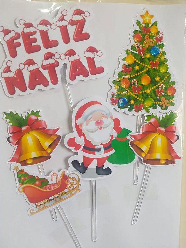 NATAL 001 TOPO DE BOLO (PAPEL FOTOGRÁFICO) - PAPEL ARROZ ESPECIAL