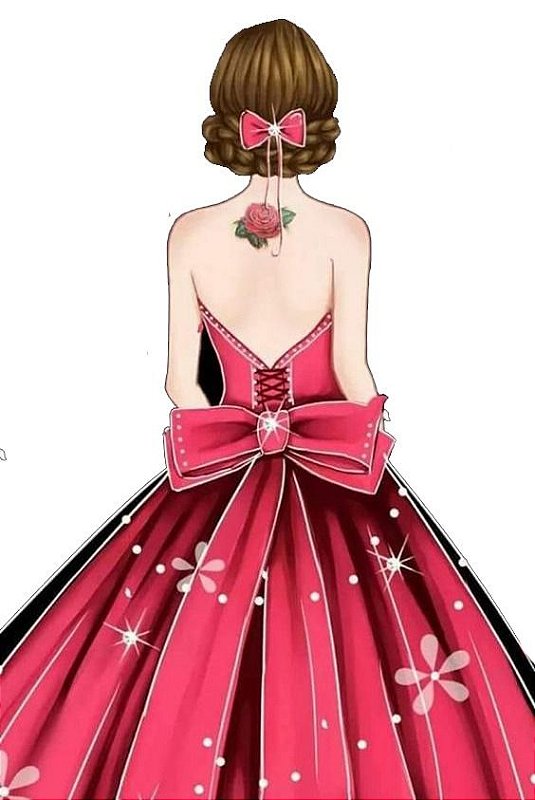 Silhueta Mulher 005 02 Imagens Papel Arroz Especial