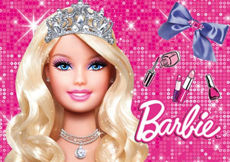 Barbie princesa popstar topo de bolo grátis decoração de festa