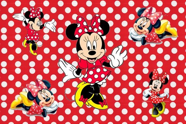 MINNIE VERMELHA 004 A4 - PAPEL ARROZ ESPECIAL